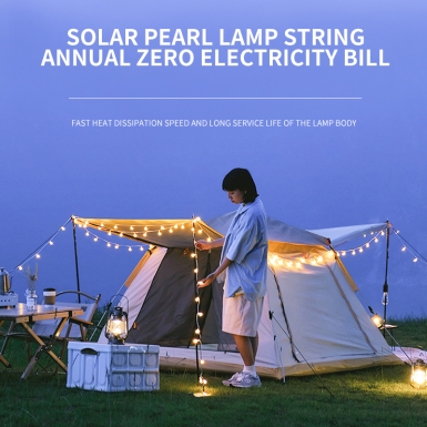 LED圣诞灯 - HCP179  太阳能乳白球灯串